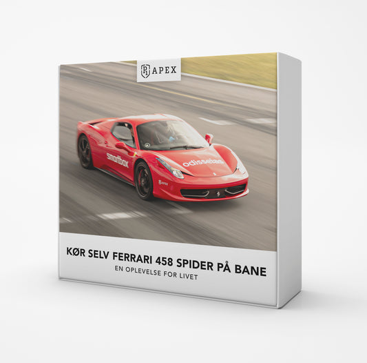 Kør Ferrari 458 Spider på bane